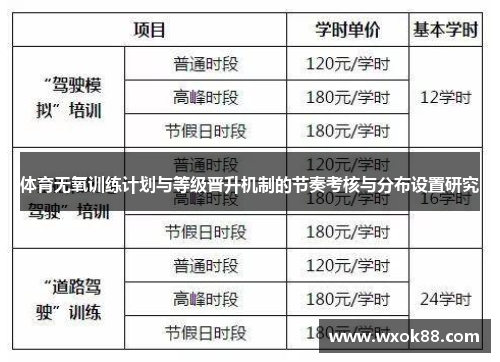 体育无氧训练计划与等级晋升机制的节奏考核与分布设置研究